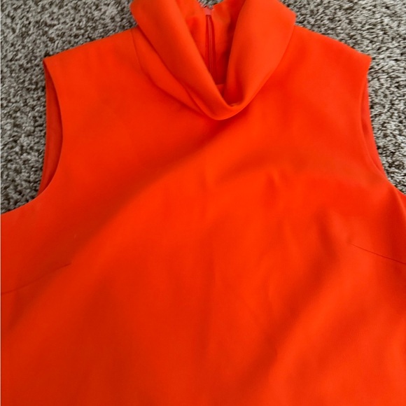 Alex Marie orange cowl neck dress size 10 - Picture 6 of 10